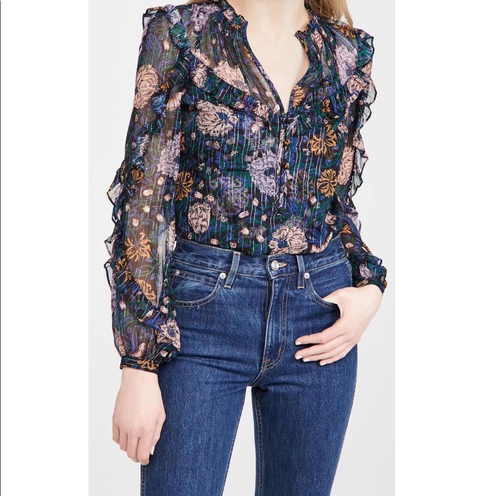 Veronica Beard Abra Silk Blouse